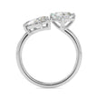marquise and princess toi et moi lab-grown diamond ring in white gold
