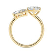 2.00Ct Marquise & Princess Lab-Grown Diamond Toi Et Moi Gold Ring