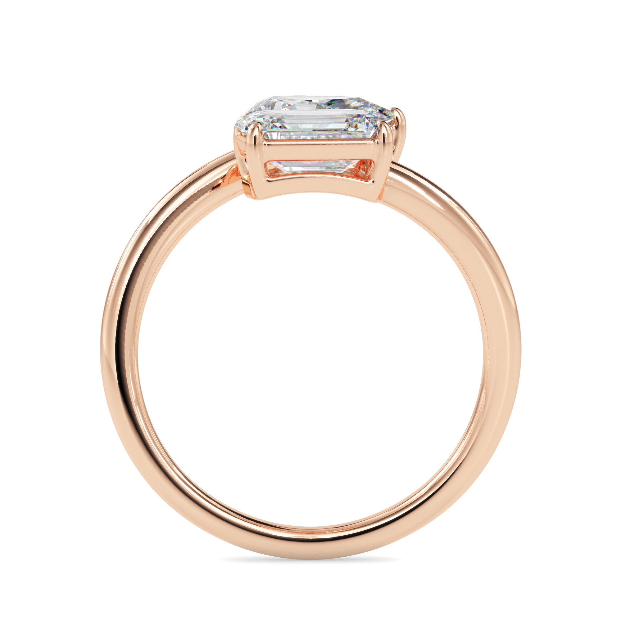1.88Ct Emerald & Pear Lab-Grown Diamond Toi Et Moi Gold Ring