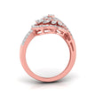 0.58Ct Spiral Design Marquise Cut Prong Set Lab-Grown Diamond Ring