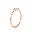 baguette bar diamond ring in rose gold
