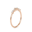 cluster style diamond ring in rose gold