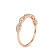 vintage round cut diamond ring in rose gold