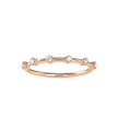 round cut prong diamond ring in rose gold