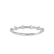 round cut prong diamond ring in white gold