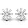0.33Ct Snowflake Style Prong Set Lab-Grown Diamond Gold Stud Earrings