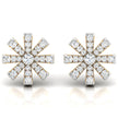 0.33Ct Snowflake Style Prong Set Lab-Grown Diamond Gold Stud Earrings