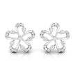0.19Ct Flower Design Prong Set Lab-Grown Diamond Gold Stud Earrings