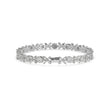 0.26Ct Floral Design Round And Marqusie Lab-Grown Diamond Gold Tennis Bracelet