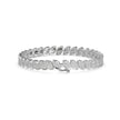 0.07Ct Leaf Motif Cluster Lab-Grown Diamond Gold Tennis Bracelet