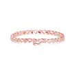 0.04Ct Heart Link Lab-Grown Diamond Gold Tennis Bracelet