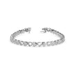 0.04Ct Heart Link Lab-Grown Diamond Gold Tennis Bracelet