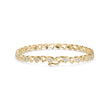 0.04Ct Heart Link Lab-Grown Diamond Gold Tennis Bracelet