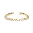 0.04Ct Heart Link Lab-Grown Diamond Gold Tennis Bracelet