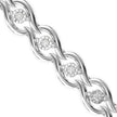 0.02Ct Infinity Link Lab-Grown Diamond Gold Tennis Bracelet