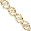 0.02Ct Infinity Link Lab-Grown Diamond Gold Tennis Bracelet
