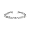 0.76Ct Pear And Round Lab-Grown Diamond Gold Tennis Bracelet
