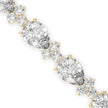 0.76Ct Pear And Round Lab-Grown Diamond Gold Tennis Bracelet