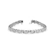 0.08Ct Heart and X-link Lab-Grown Diamond Gold Tennis Bracelet