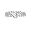 0.16Ct Two Tone Heart Cluster Lab-Grown Diamond Gold Tennis Bracelet