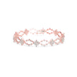 0.29Ct Floral Link Lab-Grown Diamond Gold Tennis Bracelet