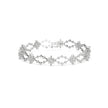 0.29Ct Floral Link Lab-Grown Diamond Gold Tennis Bracelet