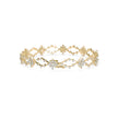 0.29Ct Floral Link Lab-Grown Diamond Gold Tennis Bracelet