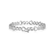 0.08Ct Heart Shaped Pave Lab-Grown Diamond Gold Tennis Bracelet