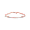 0.06Ct Round Cut Lab-Grown Diamond Gold Tennis Bracelet
