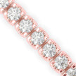 0.06Ct Round Cut Lab-Grown Diamond Gold Tennis Bracelet
