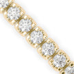 0.06Ct Round Cut Lab-Grown Diamond Gold Tennis Bracelet