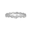 0.12Ct Octagon Cluster with Rope Edging Design Lab-Grown Diamond Gold Tennis Bracelet
