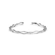 0.15Ct Geometric Links Lab-Grown Diamond Gold Chain Bracelet