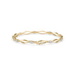 0.15Ct Geometric Links Lab-Grown Diamond Gold Chain Bracelet