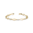 0.15Ct Geometric Links Lab-Grown Diamond Gold Chain Bracelet