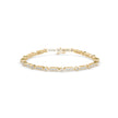 0.09Ct Octagon Shape Pave Lab-Grown Diamond Gold Tennis Bracelet