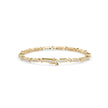 0.09Ct Octagon Shape Pave Lab-Grown Diamond Gold Tennis Bracelet