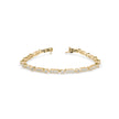 0.09Ct Octagon Shape Pave Lab-Grown Diamond Gold Tennis Bracelet