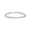 0.04Ct Round Cut Channel Set Lab-Grown Diamond Gold Tennis Bracelet