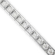 0.04Ct Round Cut Channel Set Lab-Grown Diamond Gold Tennis Bracelet