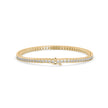 0.04Ct Round Cut Channel Set Lab-Grown Diamond Gold Tennis Bracelet