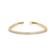 0.04Ct Round Cut Channel Set Lab-Grown Diamond Gold Tennis Bracelet