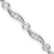 0.04Ct Wave Style Lab-Grown Diamond Gold Tennis Bracelet
