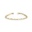 0.04Ct Wave Style Lab-Grown Diamond Gold Tennis Bracelet