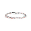0.06Ct Two Tone Infinty Link Lab-Grown Diamond Gold Contemporary Bracelets