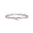 0.06Ct Two Tone Infinty Link Lab-Grown Diamond Gold Contemporary Bracelets