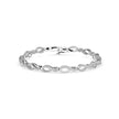 0.06Ct Two Tone Infinty Link Lab-Grown Diamond Gold Contemporary Bracelets