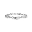 0.06Ct Two Tone Infinty Link Lab-Grown Diamond Gold Contemporary Bracelets
