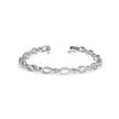 0.06Ct Two Tone Infinty Link Lab-Grown Diamond Gold Contemporary Bracelets