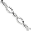 0.06Ct Two Tone Infinty Link Lab-Grown Diamond Gold Contemporary Bracelets